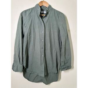 FRAME Olive Green Button Down Le Tunic Size Small